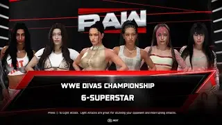WWE2K25: KATZFIGHT! (KATSEYE 6 WOMAN DIVAS CHAMPIONSHIP MATCH)