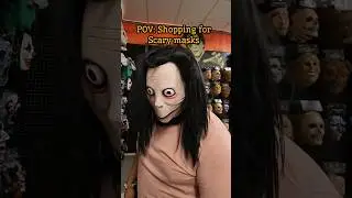 SCARY Mask found at Spirit Halloween 😭😭 #spirithalloween #spookyseason #halloween #shorts