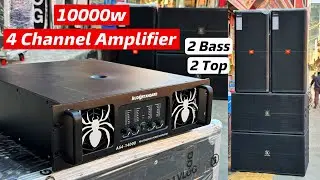 2 Bass or 2 Top दोड़ेगा इस DJ Amplifier पर।AudioStandard 4 Channel Amplifier