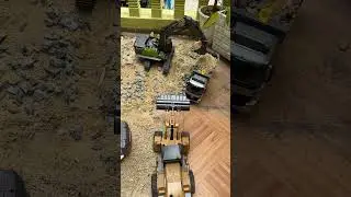 Smooth RC Loading! Huina Excavator + Volvo Hauler 🚛💪#RCLoading #RCMachines