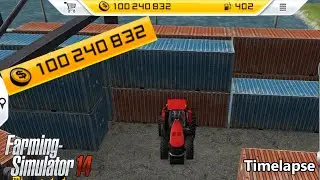 FS14 Farming Simulator 14 - 100 миллионов долларов, таймлапс #133