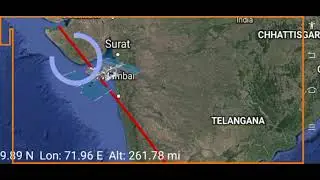 Mumbai location captured live ISS