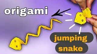How to Make a Jumping Origami Snake | Fun Paper Toy Tutorial