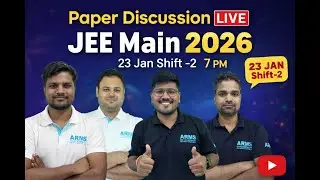 🔴 JEE Main 23 Jan 2026 - Shift - 2 Paper Discussion LIVE 🔥| #jeemain2026 #jee