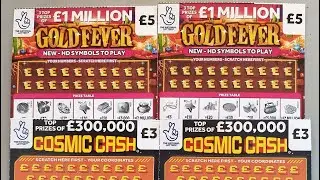 Scratch card comparison. Goldfever vs Cosmic Cash, who'll win the battle?