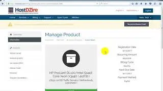 How to use panel features for netherlands dedicated server ( evoswitch ) using hostdzire panel