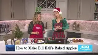 Lisa Spencer Honors Bill Hall with his Baked Apple Recipe