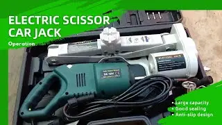 Altertool 12v electric scissor car jack with impact wrench 3 ton for car.