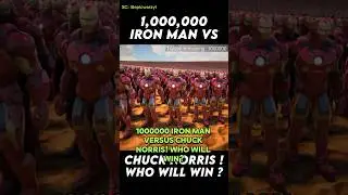 1,000,000 iron Man VS Chuck Norris! 😱 Who will win? 🤔