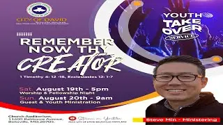 RCCG City of David: August 19, 2023 - Remember Now Thy Creator Worship & Fellowship Night