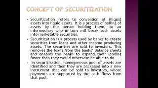 Unit 8 Lecture 9 Part A Securitization Concept, process and Neet