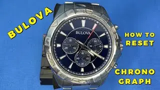 BULOVA 96A215 HOW TO CHRONOGRAPH RESET #pranavawatchgallery