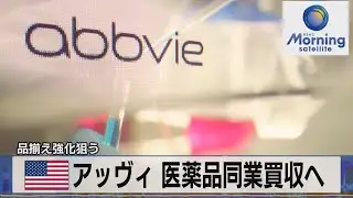 米アッヴィ 医薬品同業買収へ　品揃え強化狙う【モーサテ】（2023年12月8日）