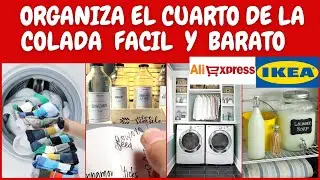ORGANIZA EL CUARTO DE LA COLADA, LAVADERO IDEAS  CON IKEA,ALIEXPRESS|IMPRESCINDIBLES