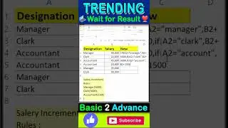 AUTOMATIC SALARY CALCULATOR IN EXCEL #tutorial #excel #exceltraining #exceltips #exceltutorial