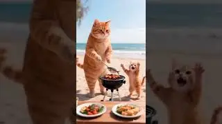 Big chubby cat with daily Dose of Cuddles, Chubby Cat Met Its Tiny Shadow. @animation-video-t8w