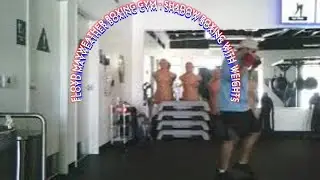 Floyd Mayweather Boxing Gym - Shadow Boxing with weights