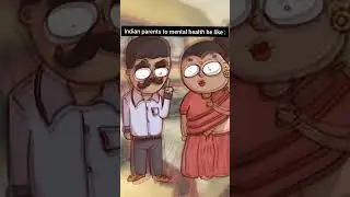 Desi Mom Dad Reaction to Mental Health Be Like😂 #relatable #viral #trending #funny @CARTONBYPIXIE