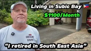 He Left Florida to Retire in Subic Bay Philippines Let's Tour his 3 Home | $1100/Month Home Tour