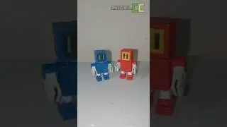 Mini Robot 11 made of cardboard