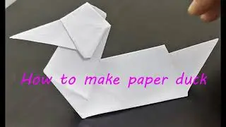 Bird origami-How to make paper duck-Paper bird-Easy paper duck