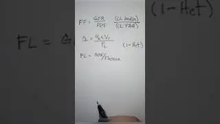 How to calculate FF, FL, GFR, RPF, and RBF