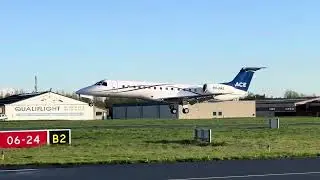 Landing Embraer ERJ-135LR Air Charters Europe