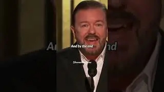 Ricky Gervais roasts leo dicaprio