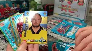 COMPARE Premium & regular packets Euro 2020 Panini Adrenalyn xl Panini football cards opening