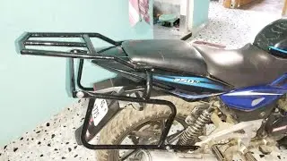 how to make  saddle stay top rack at home #pulsar220 saddlestay #modification #saddelstay #gsrider ☺