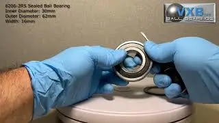 Comparison 30mm inner diameter Shielded Ball Bearing 6306ZZ vs Sealed Bearing 6206-2RS