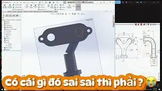 Luyện tập để kh&ocirc;ng qu&ecirc;n(lệnh project curve)#solidworksbeginnerstutorials #solidworks #cad