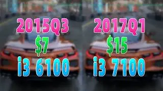 Core i3 6100 vs i3 7100 GTX1070 CPU Game Test