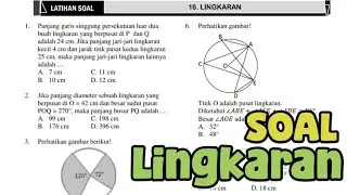 10 SOAL LINGKARAN‼️PASTI LANGSUNG NGERTI