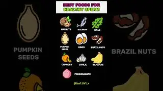Top 10 Foods to Boost Male Fertility Naturally | Male Health #ytshorts #healthtips #infertility