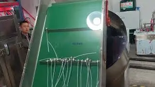 High-speed iron-aluminum valve lifting machine - working test