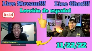 Live!!! intermediate Spanish class with Gabriel Jim&eacute;nez
