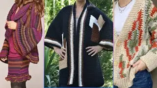 *EASY*Crochet Crop Cardigan For Beginners | Ang Size/Length! Using Soft Yarn|Chunky Cardigan Sweater