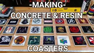 Making Concrete &  Epoxy Resin Coasters