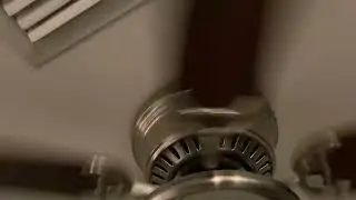 Hugger ceiling fan in our dining room