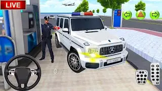 💥🔴Live Now🔴3D Driving Class Simulation - funny Refuel His Super police Car Driving Gameplays