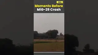 Watch: IAF's MiG-29 In Tailspin, Moments Before It Crashed In Agra; Pilot Ejects Safely | #viral