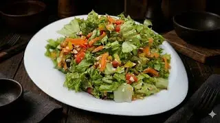 🥗 Ensalada fresca con yogurt griego y almendras | Receta saludable y fácil