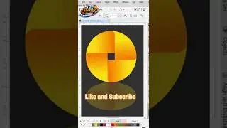 how to create a 3D Round logo design in CorelDRAW |  #coreldraw #graphics  #logo #youtubeshorts