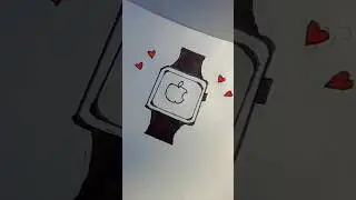 Easy apple smart watch drawing ⌚ #aesthetic #art #drawing #shorts#viral