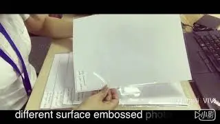 Embossed glossy photo paper  used for making name card.