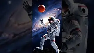 Astronaut flying in space #viral #ai #astronaut