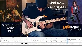 Skid Row Slave to the Grind Guitar Solo Dave 