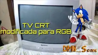 Usando TV CRT comum por RGB