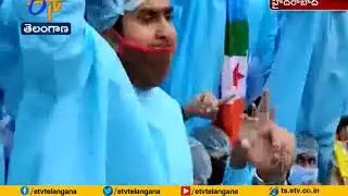 NSUI Protest at Pragathi Bhavan | To Stop University Entrance Exam